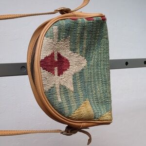 Green Patterned Crossbody Bag